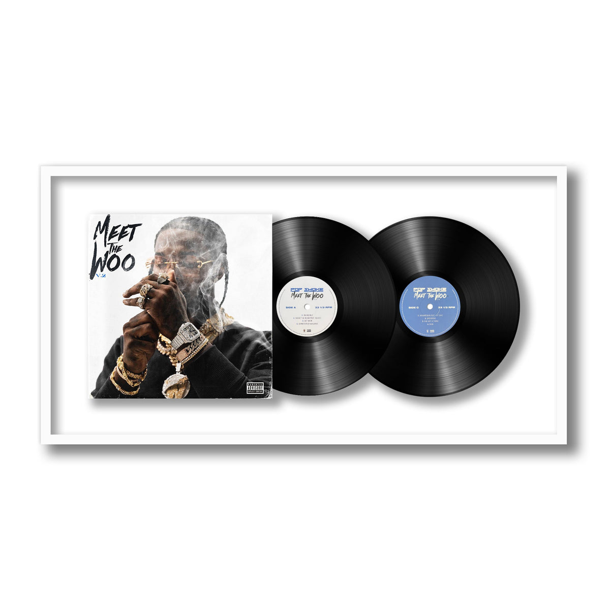 Pop Smoke - Meet The Woo 2 - Framed Vinyl Record