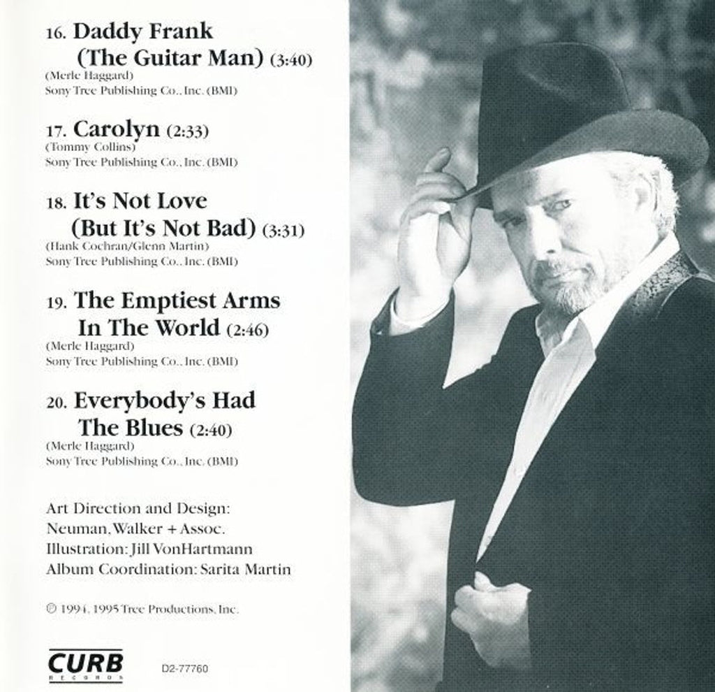 Merle Haggard – 20 Hits Music CD