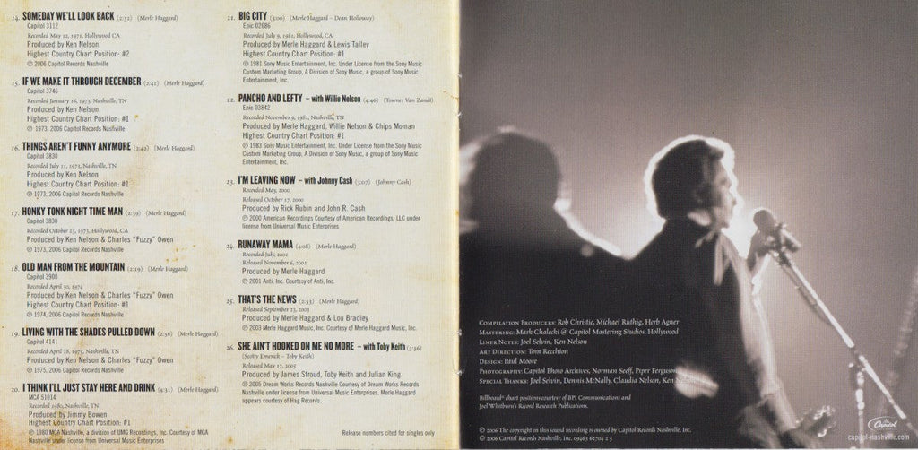 Merle Haggard – Hag: The Best of Merle Haggard Music CD