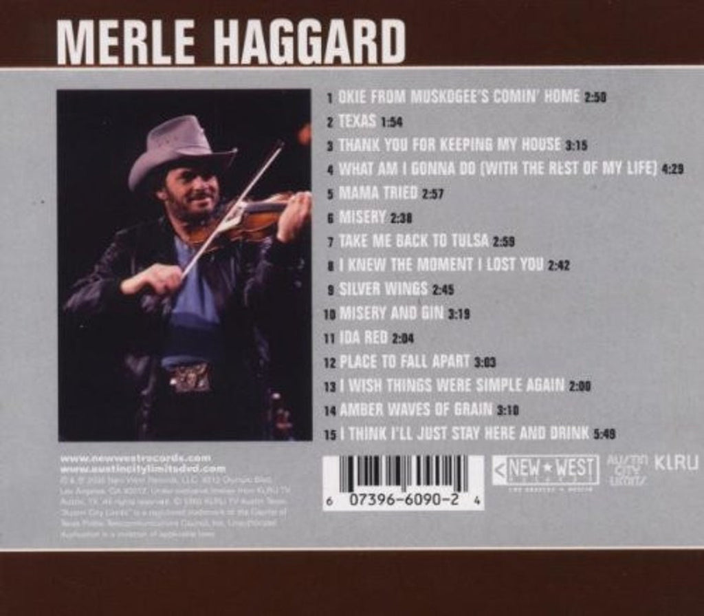 Merle Haggard – Live from Austin, TX Music CD