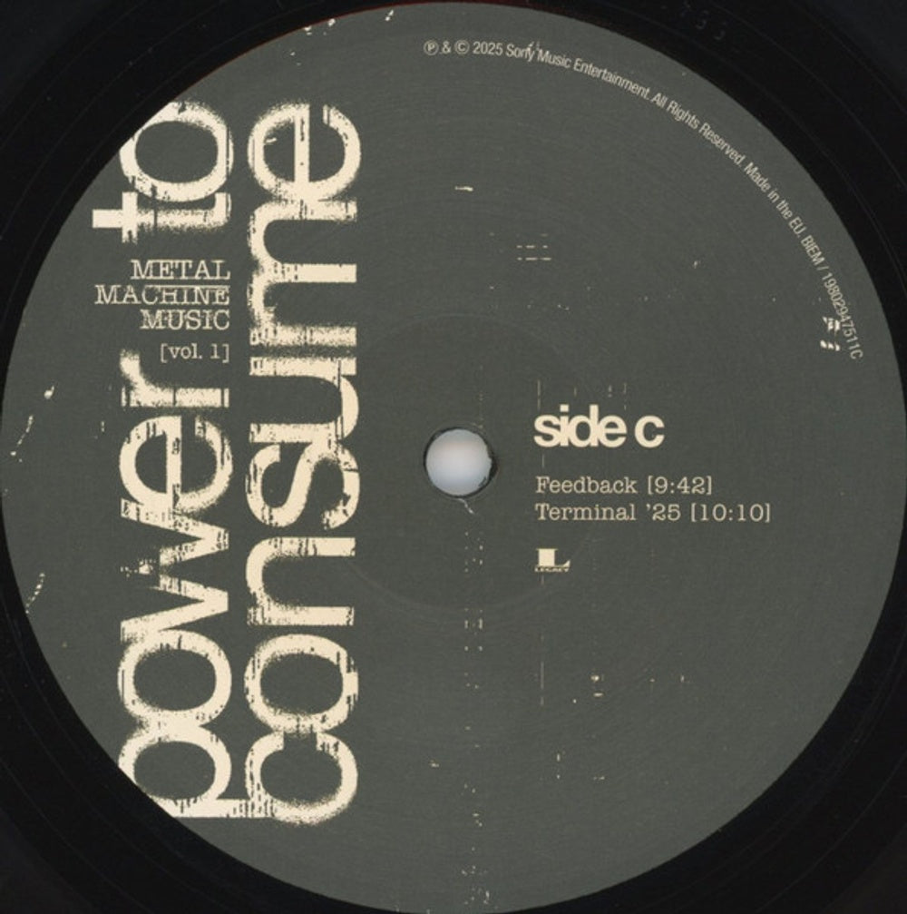 Metal Machine Music - Power To Consume Vol. 1 (LP Vinyl) Vinyl Record