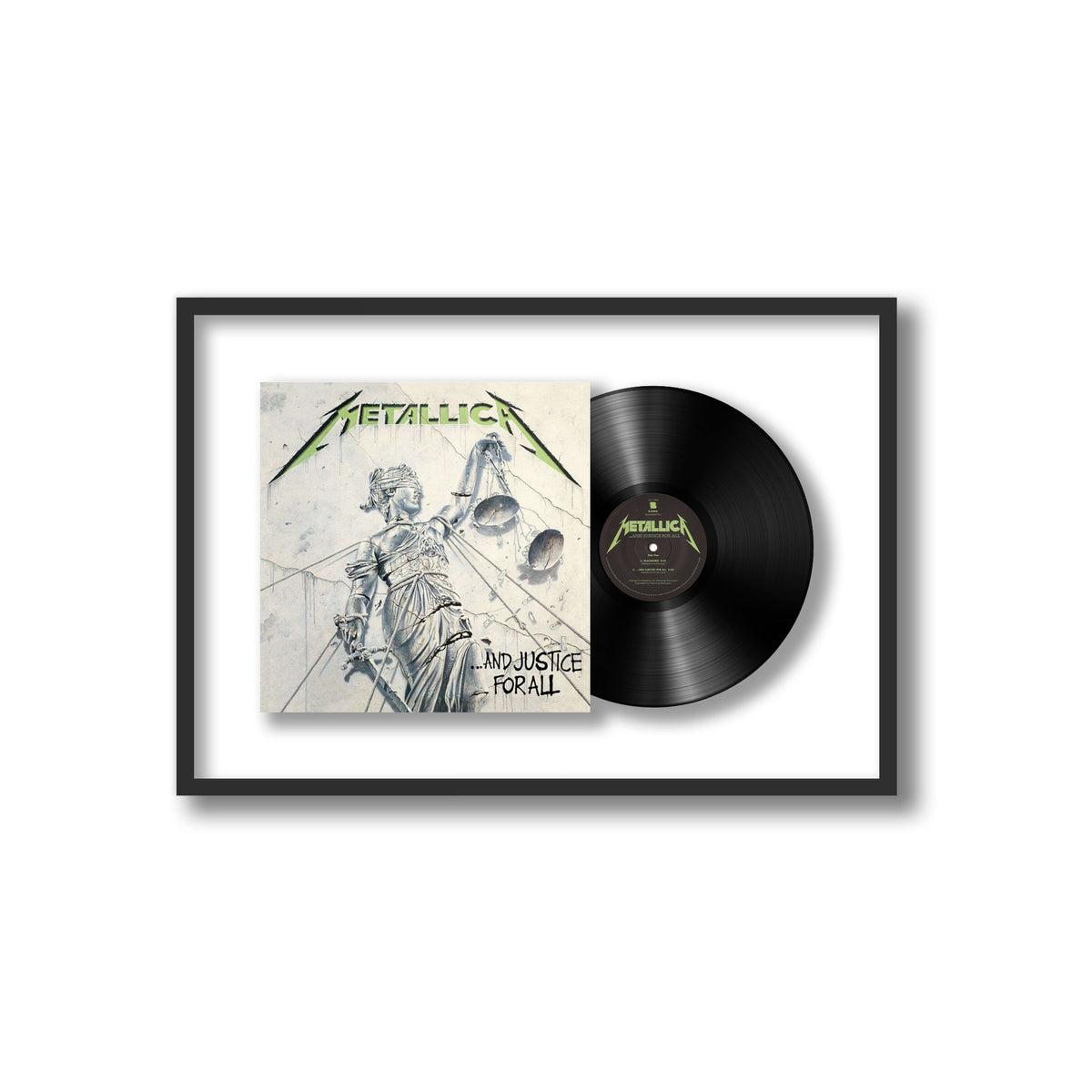Metallica - ...And Justice For All - Framed Vinyl Record