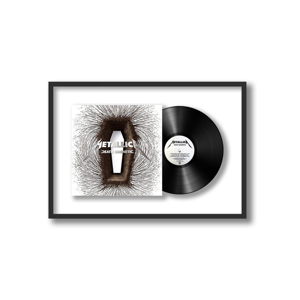 Metallica - Death Magnetic - Framed Vinyl Record