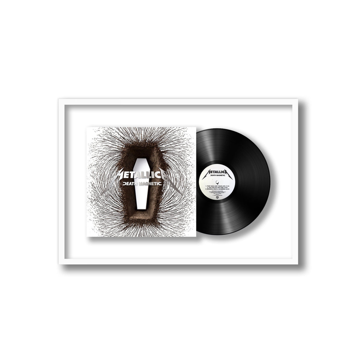 Metallica - Death Magnetic - Framed Vinyl Record