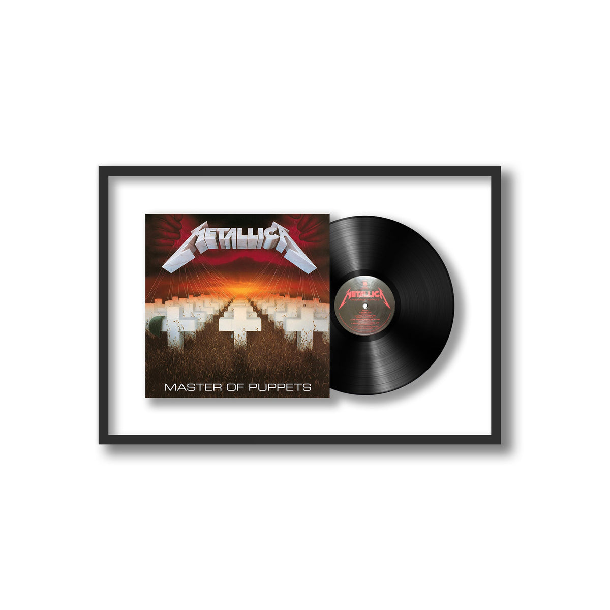 Metallica - Master of Puppets - Framed Vinyl Record
