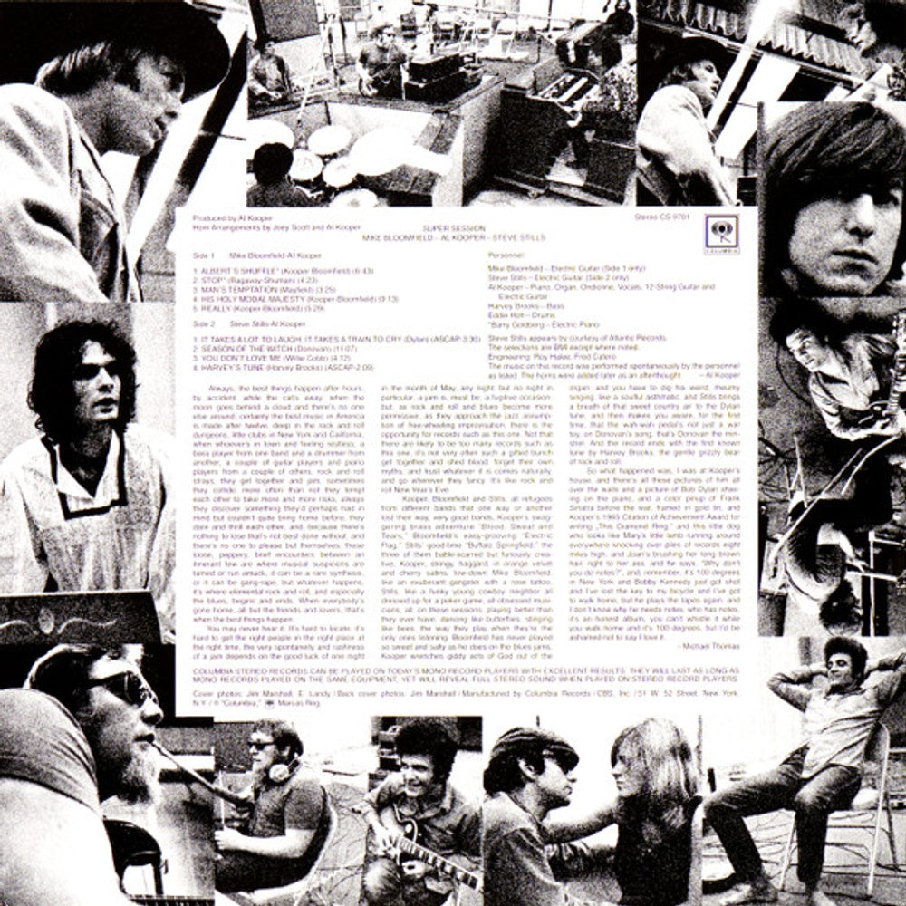 Mike Bloomfield, Al Kooper, & Steve Stills – Super Session (LP Vinyl) Vinyl Record