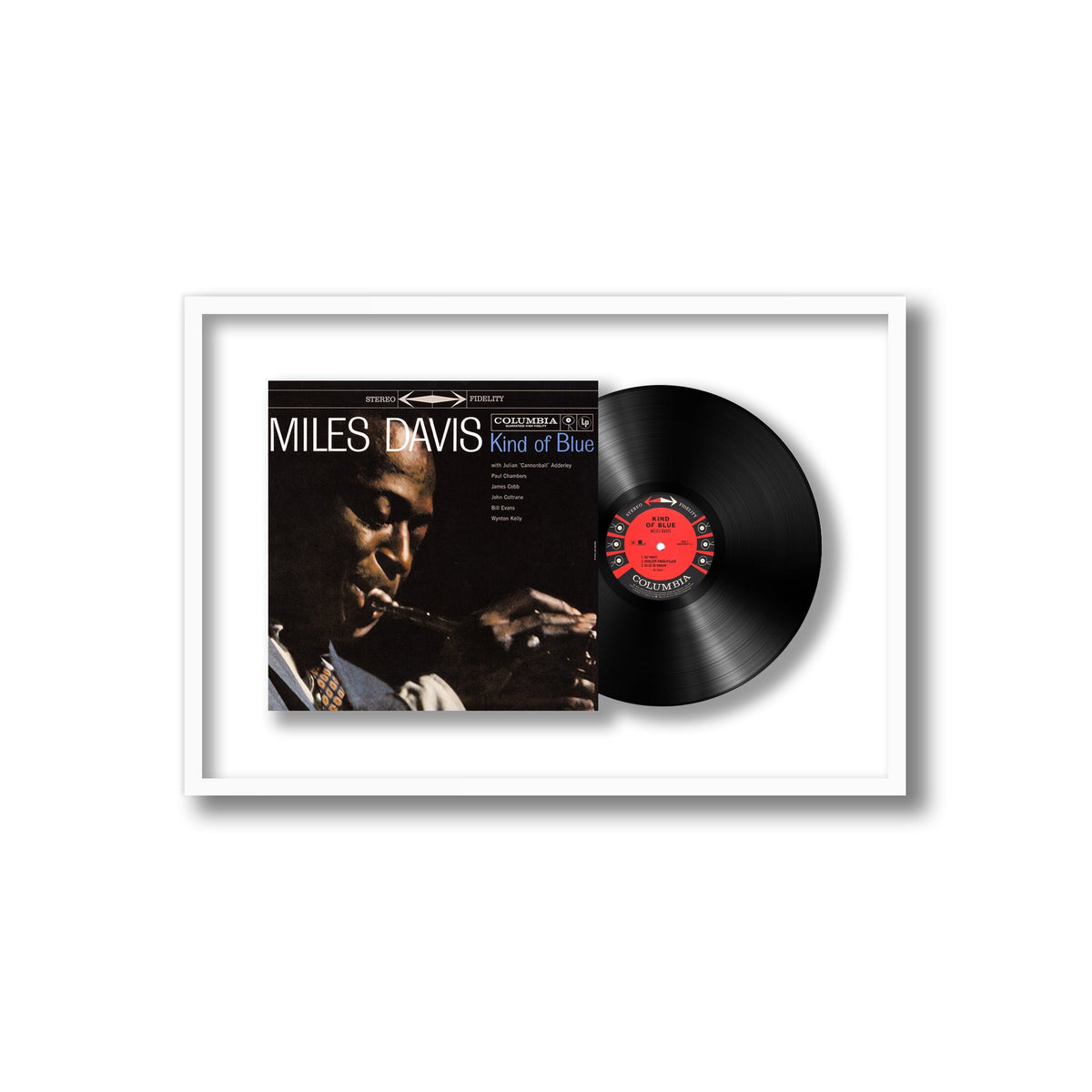 Miles Davis - Kind of Blue - Framed Vinyl Record