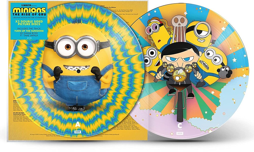 Minions [Movie] – Minions: The Rise Of Gru (Picture Disc LP Vinyl) Vinyl Record