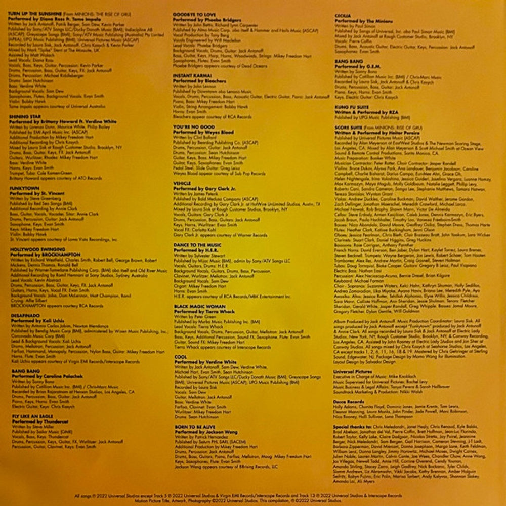 Minions - The Rise Of Gru (2-LP Vinyl) Vinyl Record
