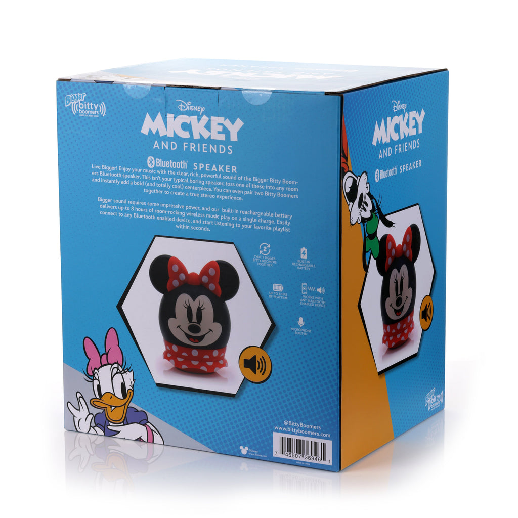 Bigger 8" Minnie Mouse Bitty Boomers Portable Bluetooth Speaker
