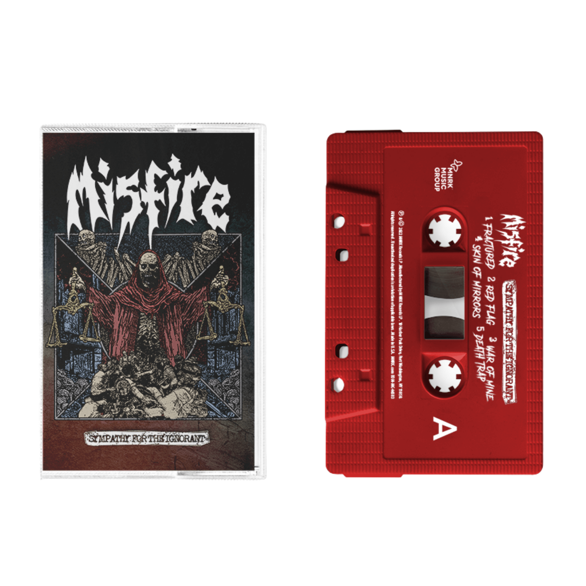 Misfire - Sympathy for the Ignorant Red Cassette Tape