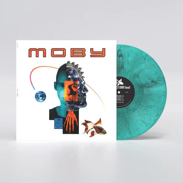 Moby - Moby (Black, White & Blue Marbled Colored Vinyl, 140 Gram Vinyl) Vinyl Record