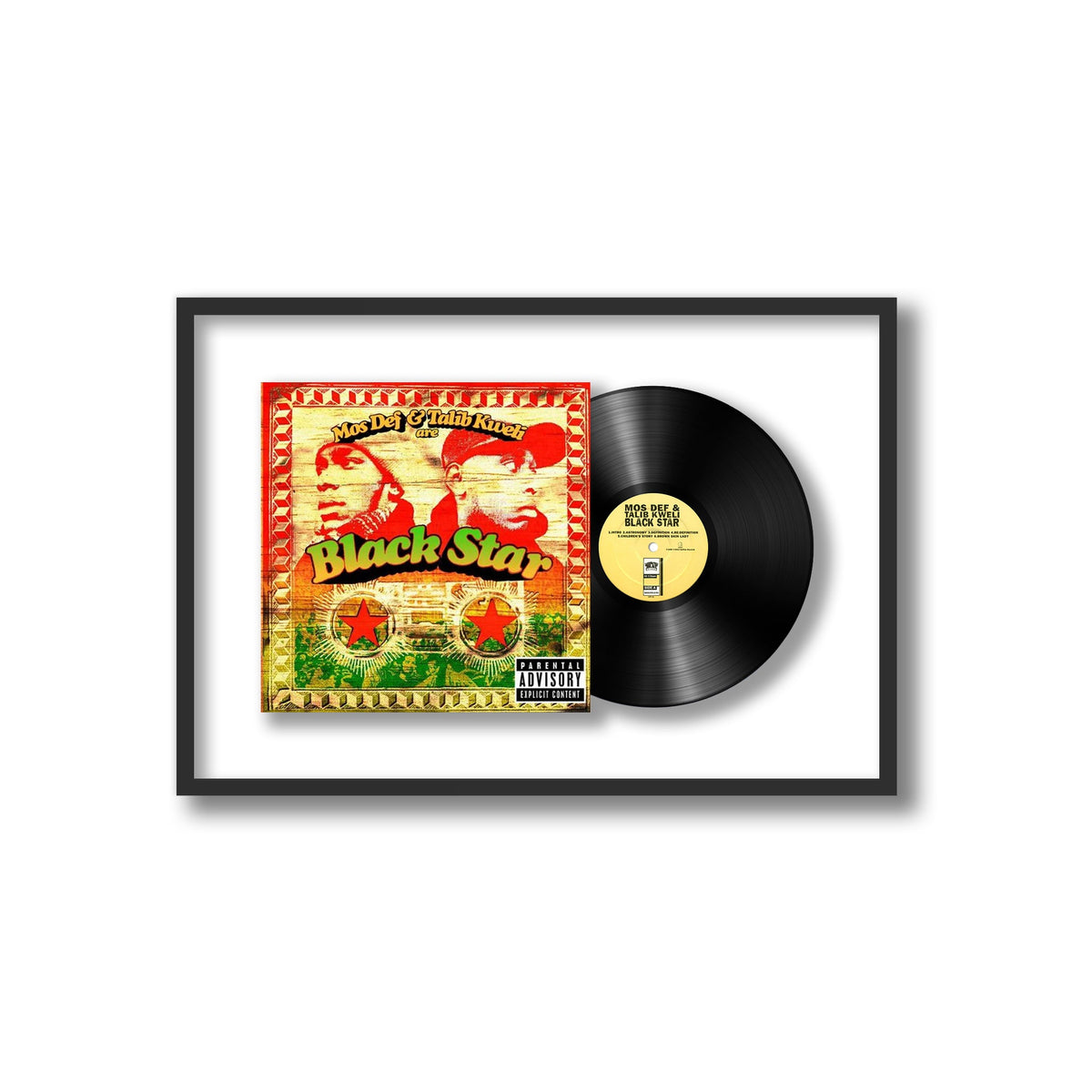 Black Star - Mos Def & Talib Kweli Are Black Star - Framed Vinyl Record