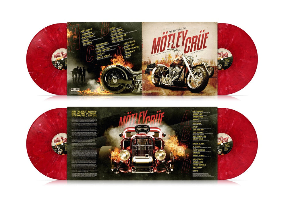 Motley Crue - The Many Faces Of Motley Crue (Limited Ed. Gatefold Red Marble Vinyl) Vinyl Record