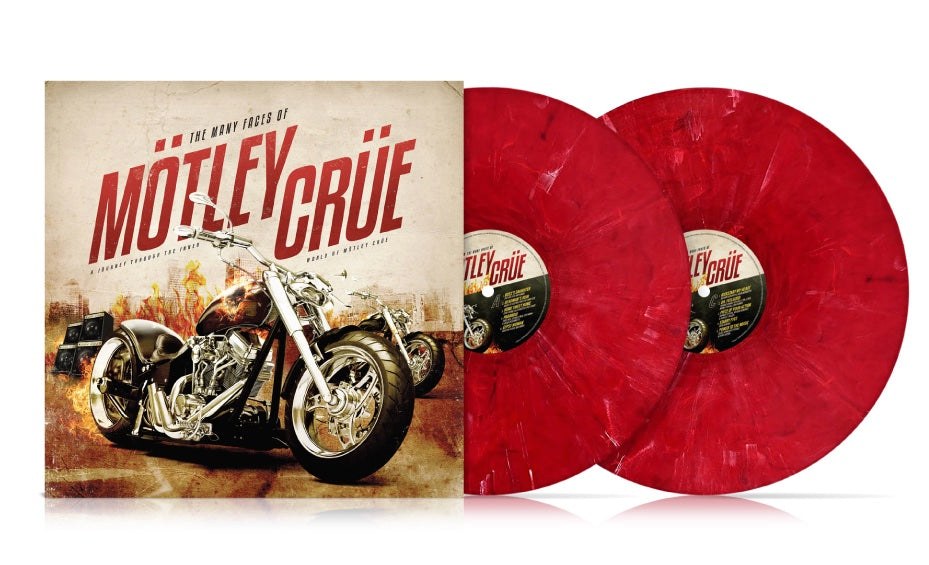 Motley Crue - The Many Faces Of Motley Crue (Limited Ed. Gatefold Red Marble Vinyl) Vinyl Record