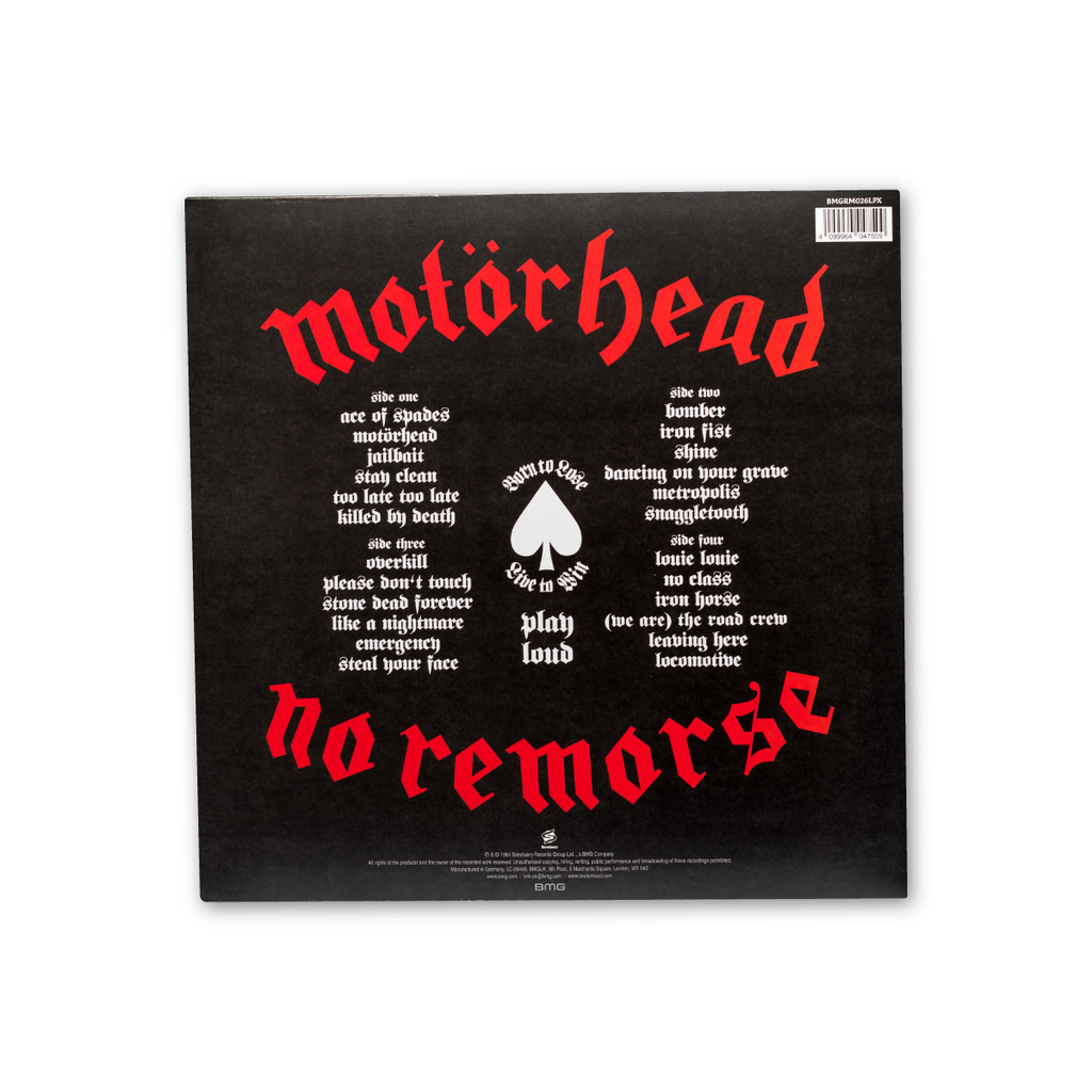 Motörhead - No Remorse Limited Edition White Vinyl 2-LP Vinyl Record