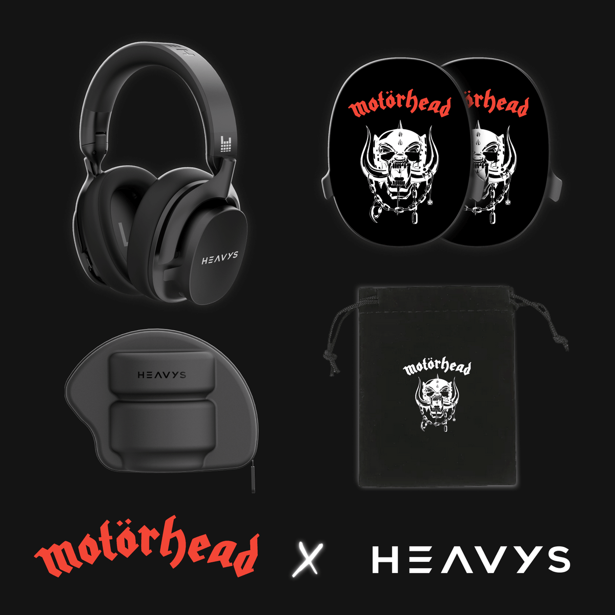 Motörhead Special Edition Limited Edition HEAVYS Headphone Shells & Headphone Bundle