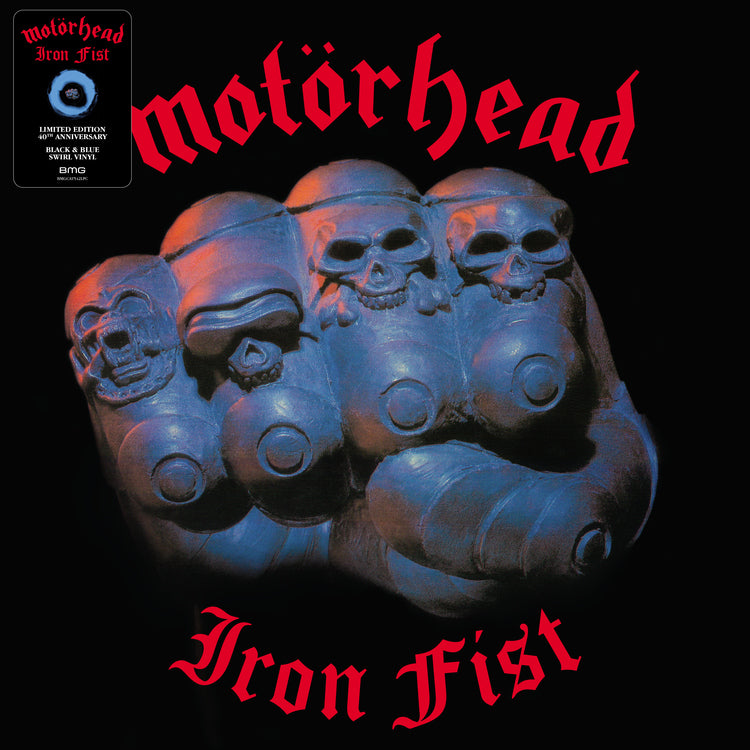 Motörhead Iron Fist (Black & Blue Swirl Vinyl) Vinyl Record
