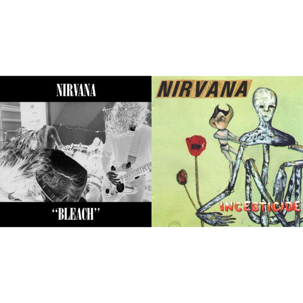 Nirvana - Bleach & Incesticide (20Th Anniversary 45RPM Edition) - LP Vinyl Bundle
