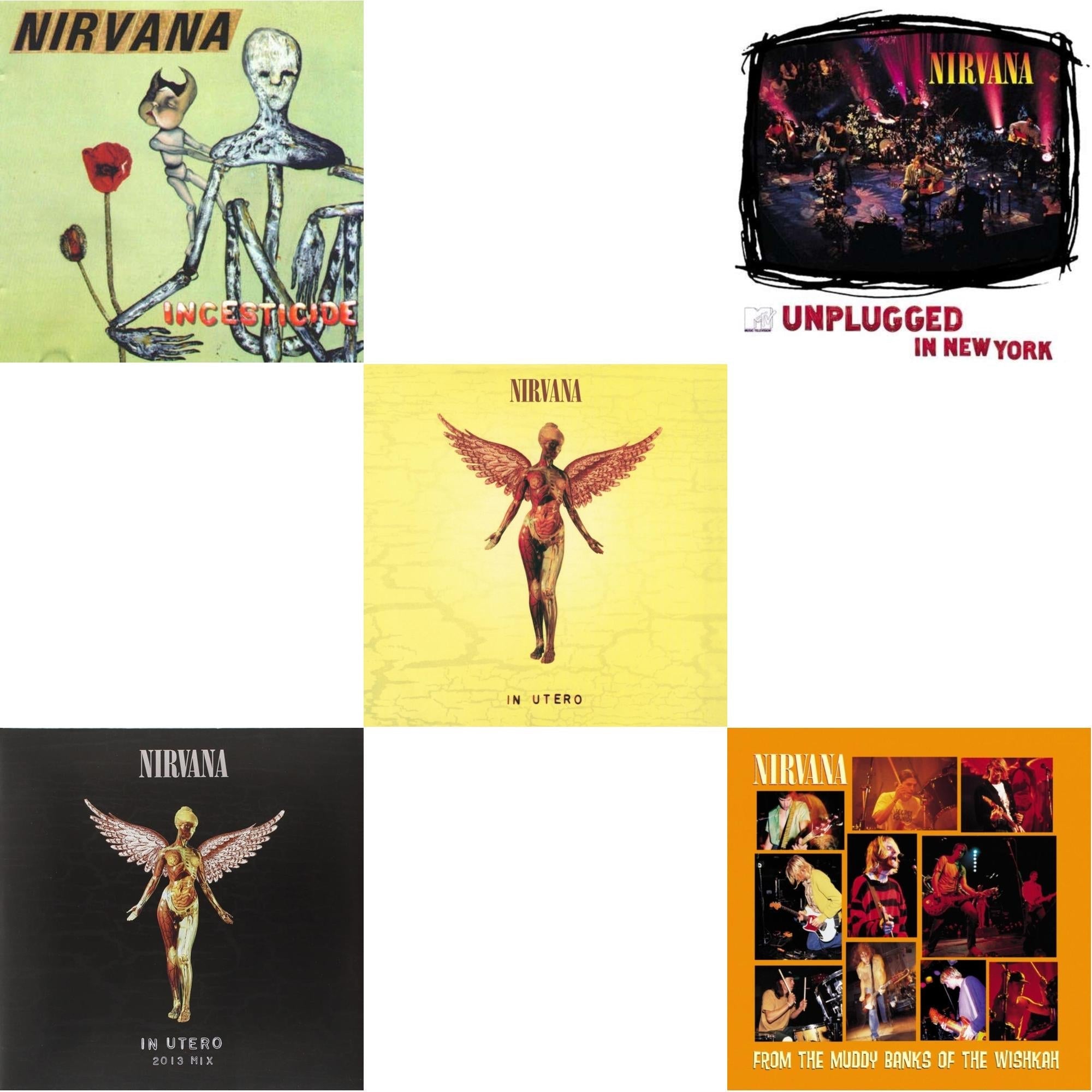 Incesticide (20Th Anniversary 45RPM Edition) & In Utero: 2013 Mix (2LP) & In Utero (180G/33-1/3 RPM) & Unplugged In N.Y. & From The Muddy Banks Of The Wishkah