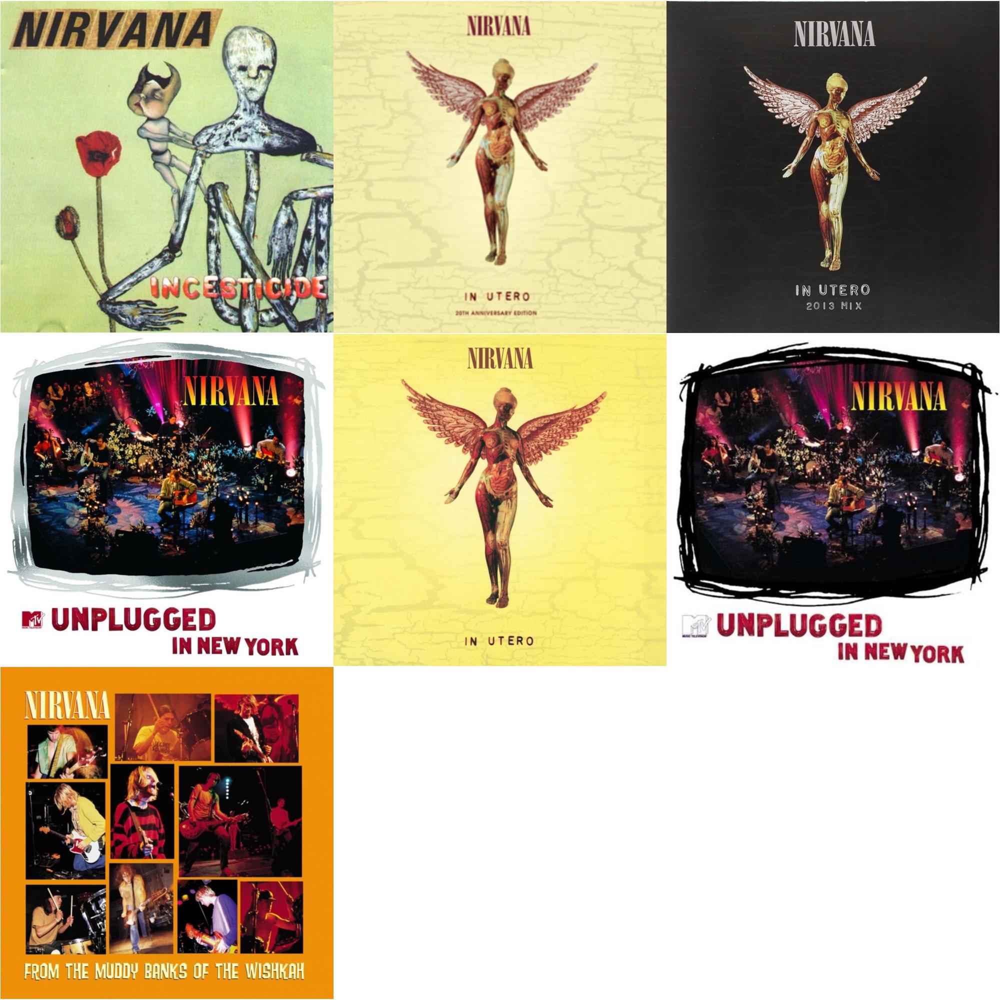 Incesticide (20Th Anniversary 45RPM Edition) & In Utero & In Utero: 2013 Mix (2LP) & Mtv Unplugged In New York (2 LP) & In Utero (180G/33-1/3 RPM) & Unplugged In N.Y. & From The Muddy Banks Of The Wishkah