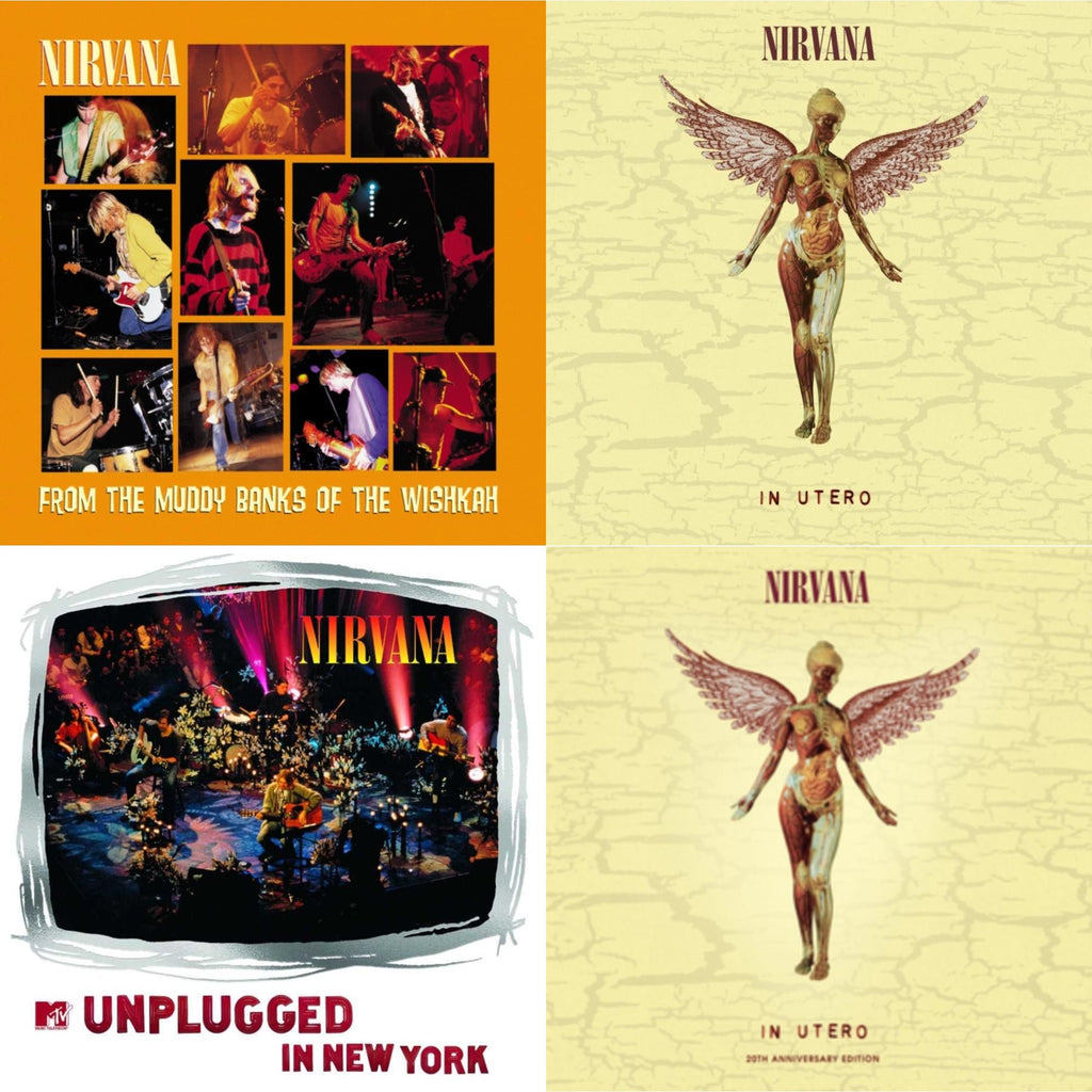 Nirvana - In Utero (30Th Anniversary) (LP/10 Inch) & In Utero & Mtv Unplugged In New York (2 LP) & From The Muddy Banks Of The Wishkah