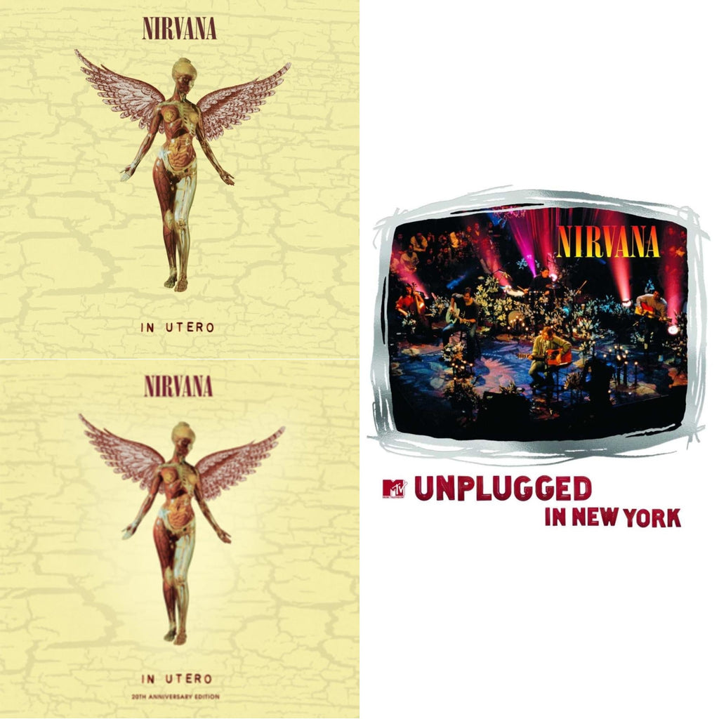 Nirvana - In Utero (30Th Anniversary) (LP/10 Inch) & In Utero & Mtv Unplugged In New York (2 LP)