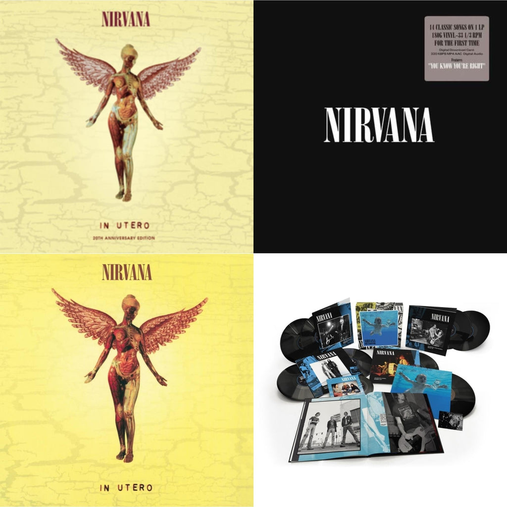 Nevermind (30Th Anniversary/Super Deluxe/8LP/7Inch) & In Utero & Nirvana (150G/Dl Code) & In Utero (180G/33-1/3 RPM)