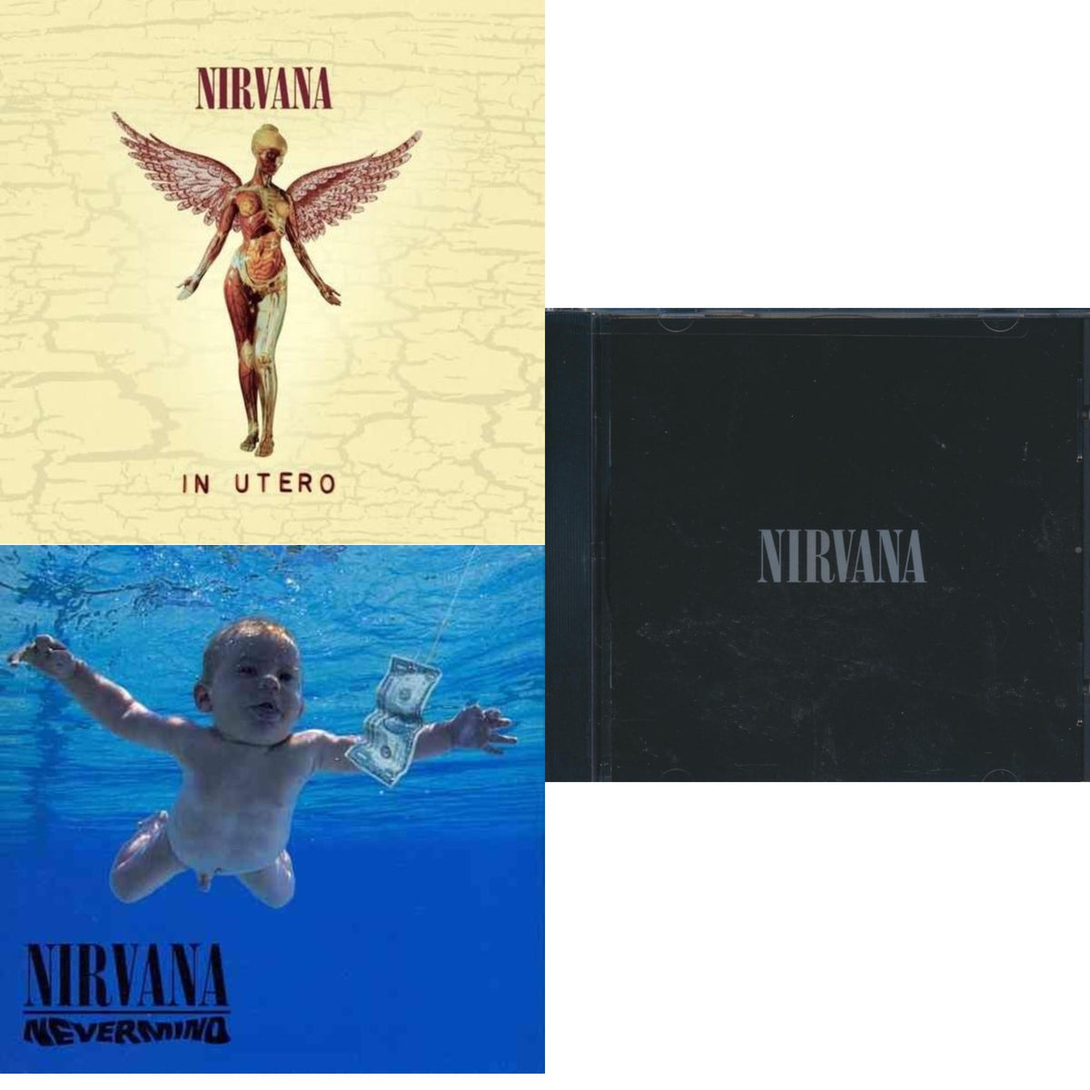 Nirvana - In Utero & Nevermind & Nirvana - CD Bundle