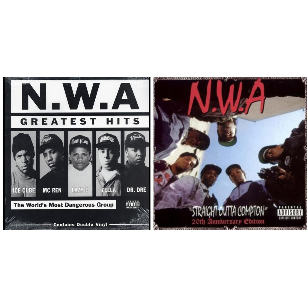 N.W.A. - Straight Outta (20Th Anniversary Edition) & N.W.A. Greatest Hits - LP Vinyl Bundle