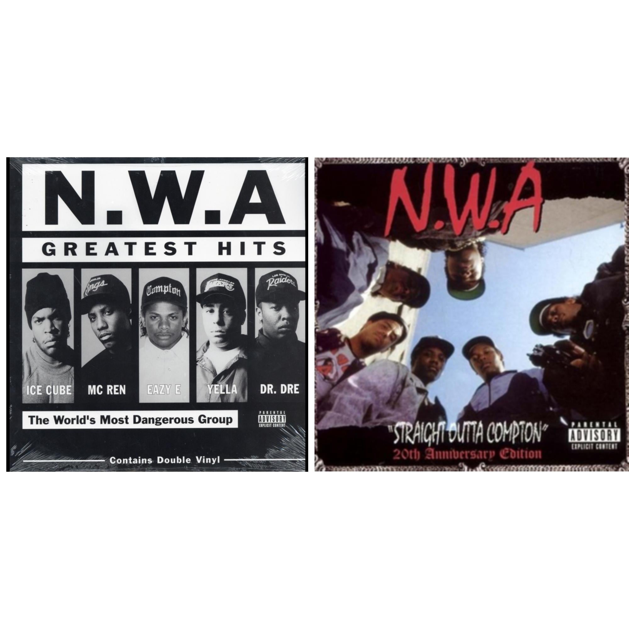 N.W.A. - Straight Outta (20Th Anniversary Edition) & N.W.A. Greatest Hits - LP Vinyl Bundle