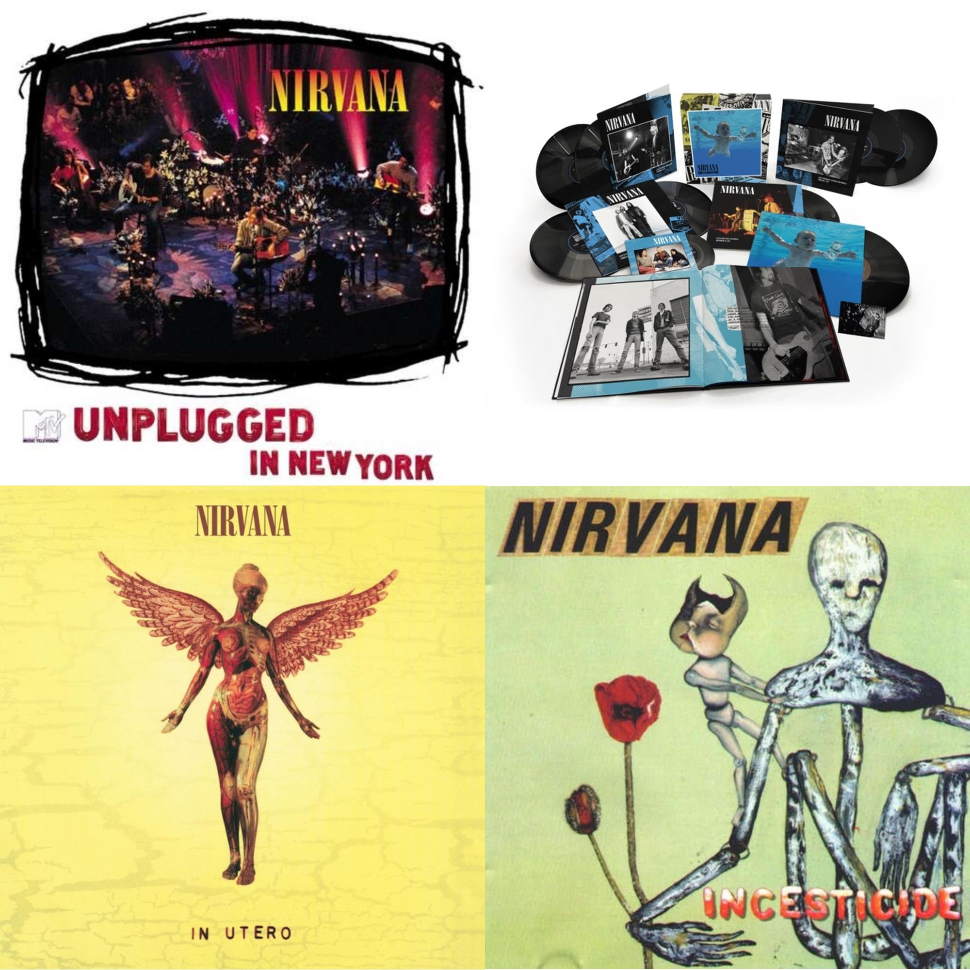 Nirvana - Nevermind (30Th Anniversary/Super Deluxe/8LP/7Inch) & Incesticide (20Th Anniversary 45RPM Edition) & In Utero (180G/33-1/3 RPM) & Unplugged In N.Y.
