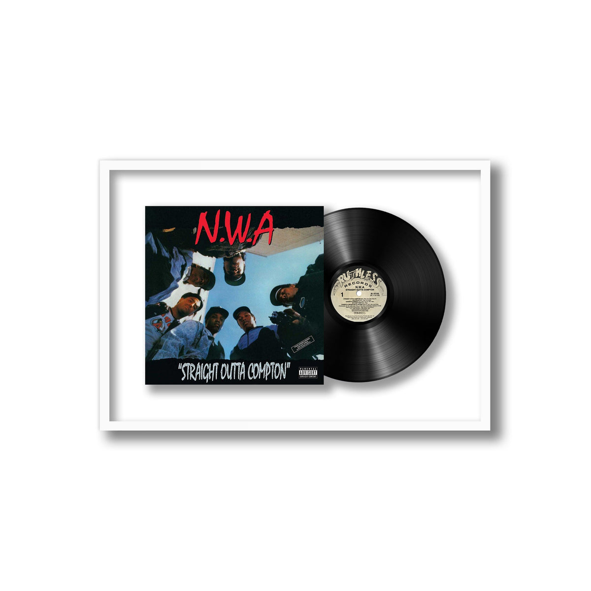 N.W.A. - Straight Outta Compton - Framed Vinyl Record