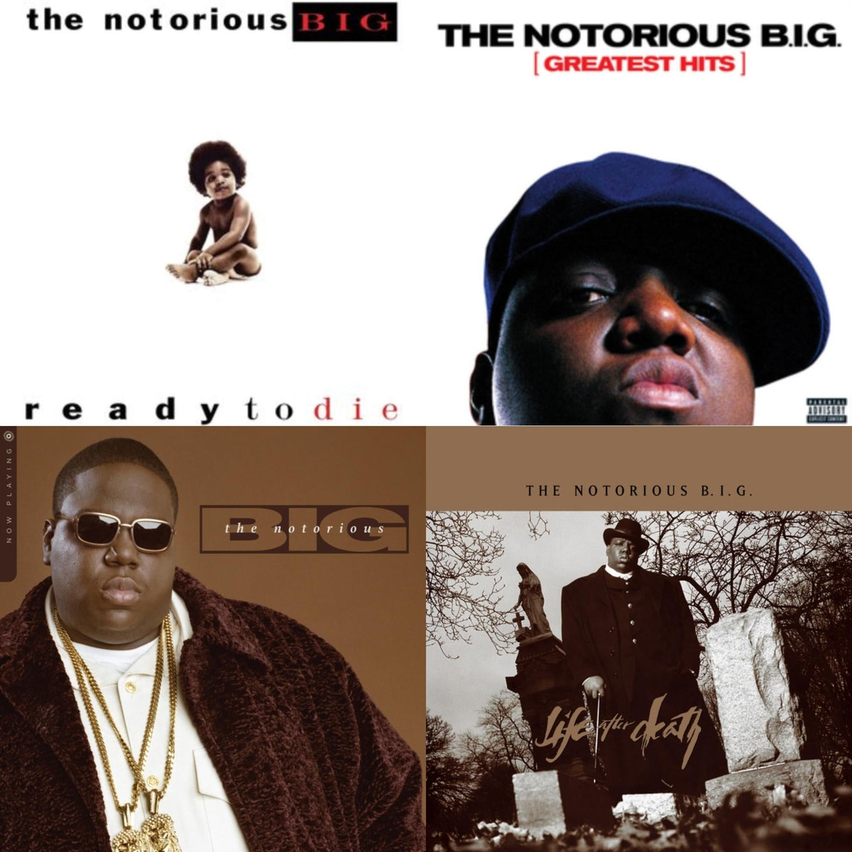 Notorious B.I.G. - Ready To Die (2LP/140G) & Greatest Hits (2LP) & Now Playing & Life After Death (25Th Anniversary Super Deluxe Edition/8LP)