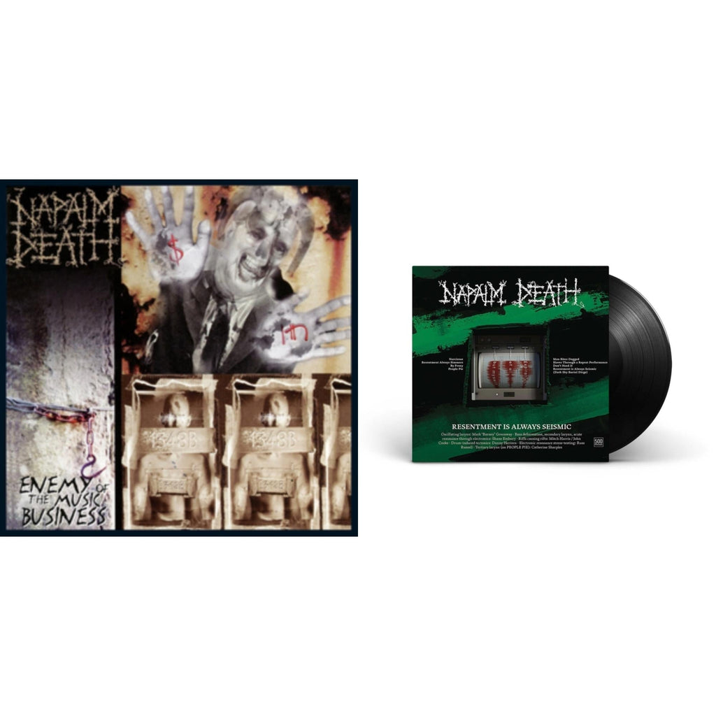 Napalm Death - Enemy Of The Music Business (Red LP Vinyl) & Resentment Is Always Seismic - A Final Throw Of Throes