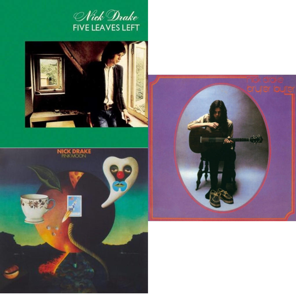 Nick Drake - Pink Moon & Bryter Layter & Five Leaves Left - LP Vinyl Bundle