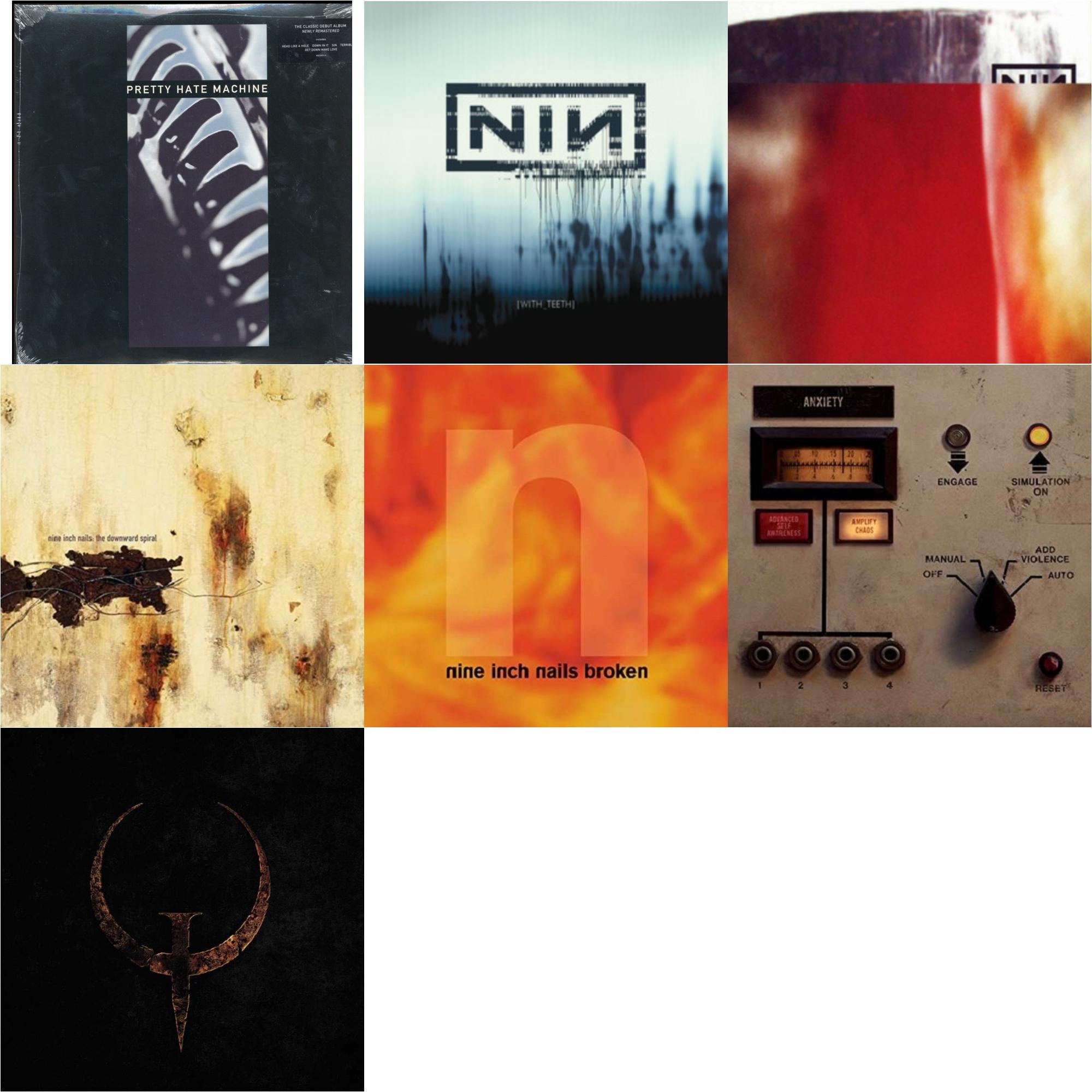 Pretty Hate Machine: 2010 Remaster & With Teeth (2LP) & Fragile (3LP/180G/2016 Remaster) & Downward Spiral (2LP/180G/2016 Remaster) & Broken (180G/LP/7Inch) & Add Violence Ep & Quake (2LP)