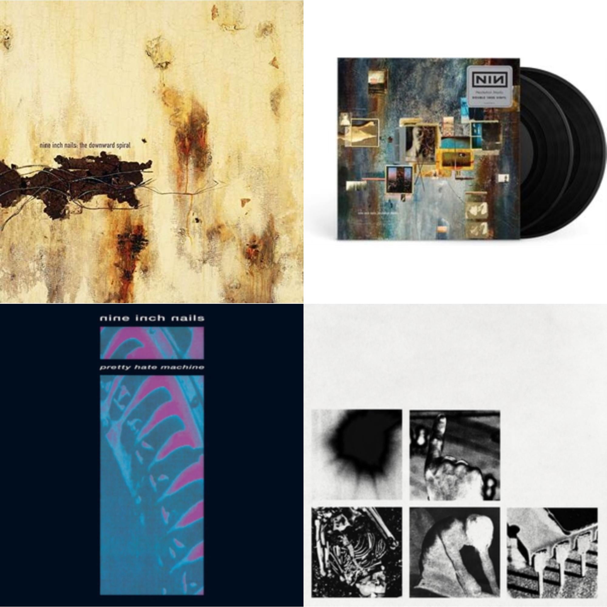 Nine Inch Nails - Downward Spiral (2LP/180G/2016 Remaster) & Hesitation Marks (2LP) & Pretty Hate Machine & Bad Witch (LP)