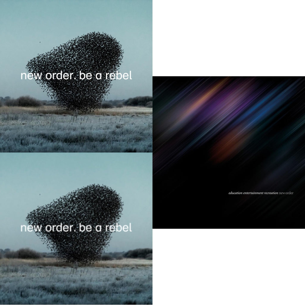 New Order - Be A Rebel & Be A Rebel Ep & Education Entertainment Recreation (Live) - LP Vinyl Bundle