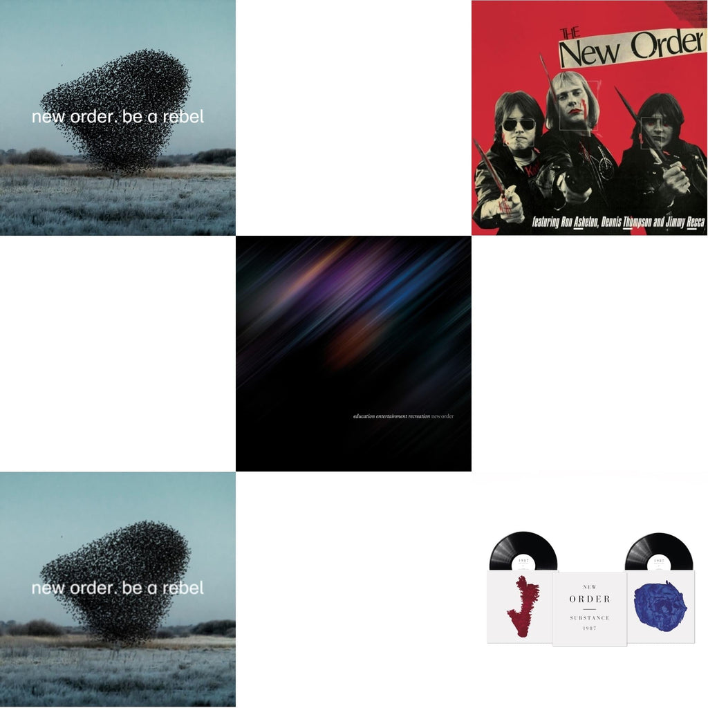 Education Entertainment Recreation (Live) & Substance (2023 Reissue) (2LP) & Be A Rebel Ep & Be A Rebel & New Order (Marble LP Vinyl)