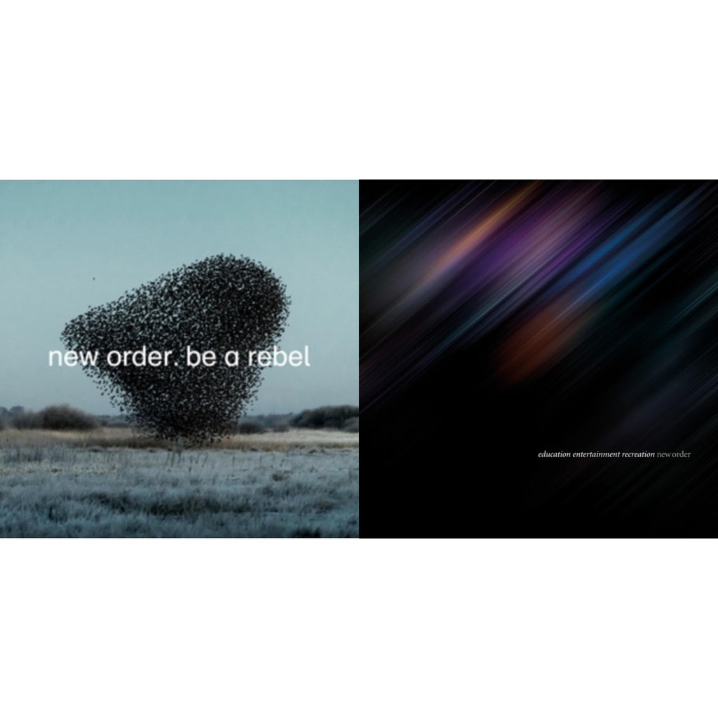New Order - Education Entertainment Recreation (Live) & Be A Rebel Ep - LP Vinyl Bundle