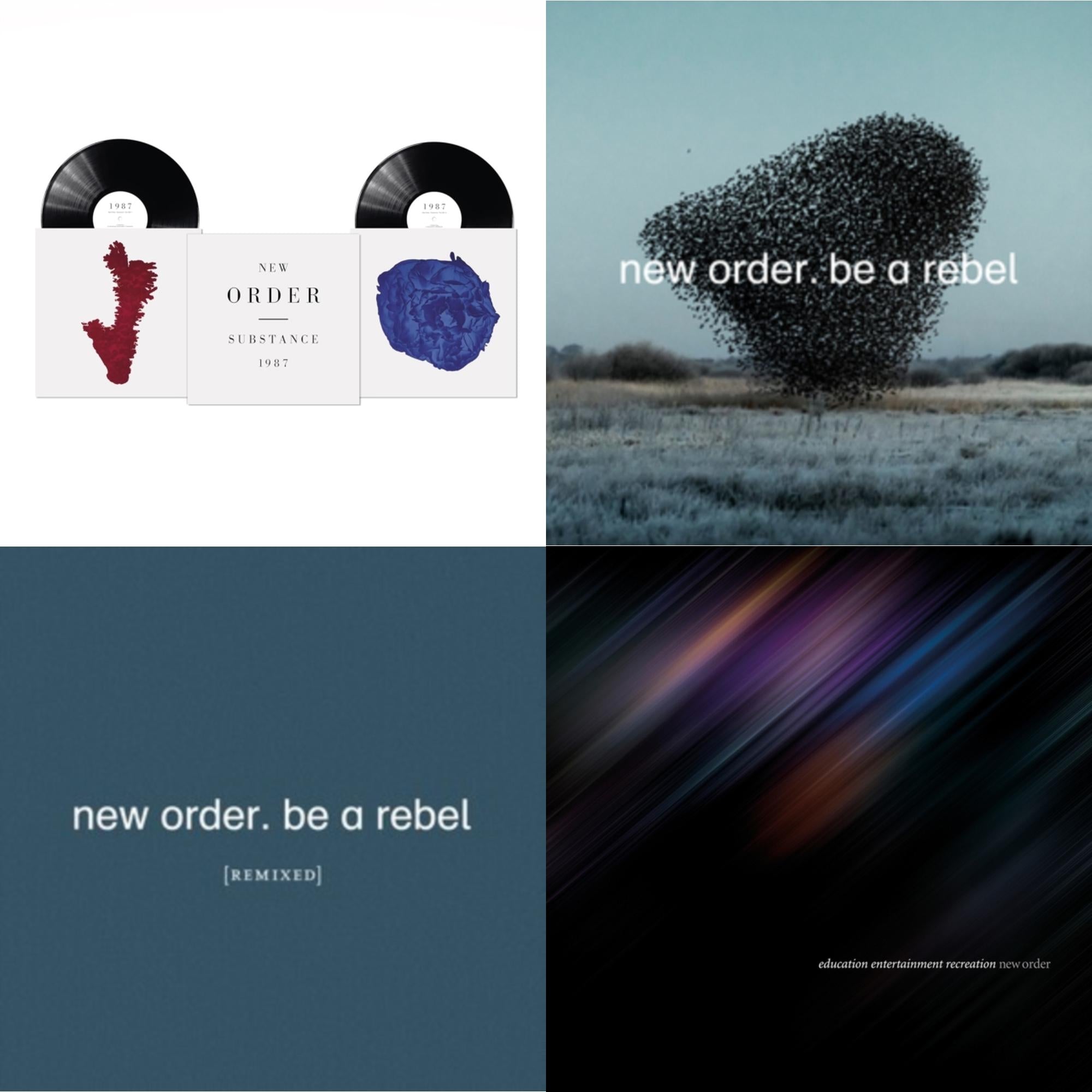 Education Entertainment Recreation (Live) & Substance (2023 Reissue) (2LP) & Be A Rebel Ep & Be A Rebel Remixed (Limited Edition/Clear LP Vinyl)