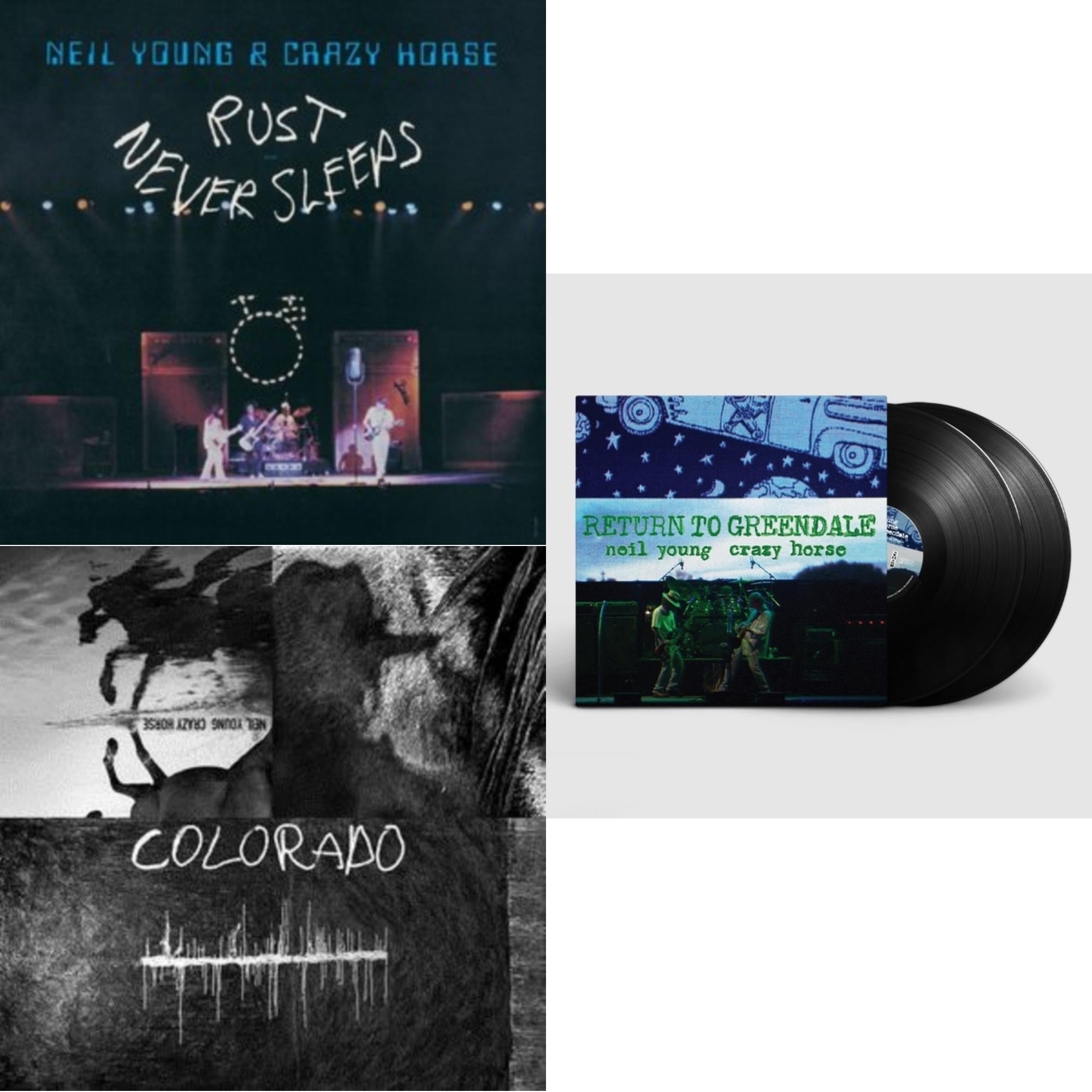 Neil & Crazy Horse Young - Return To Greendale & Colorado (3-Sided 2LP/7Inch) & Rust Never Sleeps (Remastered)