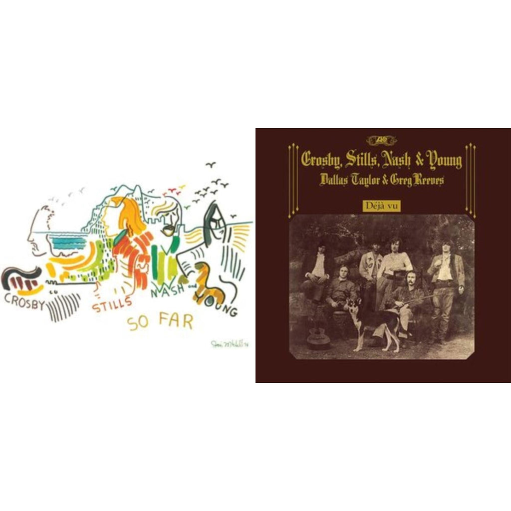 Nash & Young  Stills Crosby - Déjà Vu (2021 Remaster) & So Far (180G) - LP Vinyl Bundle