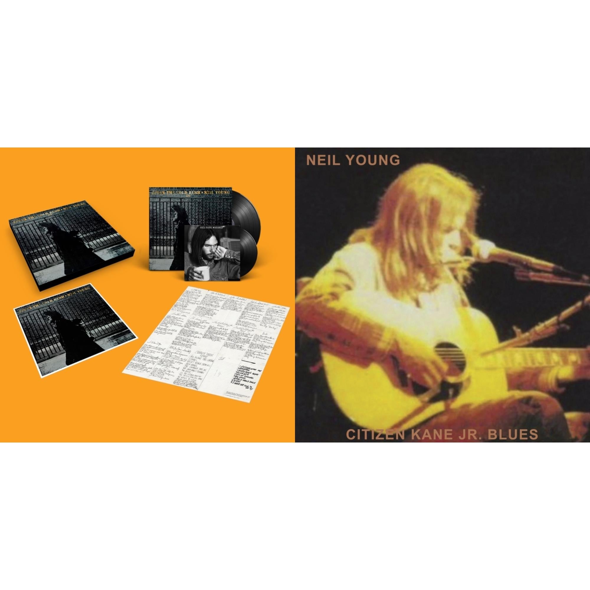 Neil Young - Citizen Kane Jr. Blues 1974 (Live At The Bottom Line) & After The Gold Rush (50Th Anniv Ed) - LP Vinyl Bundle