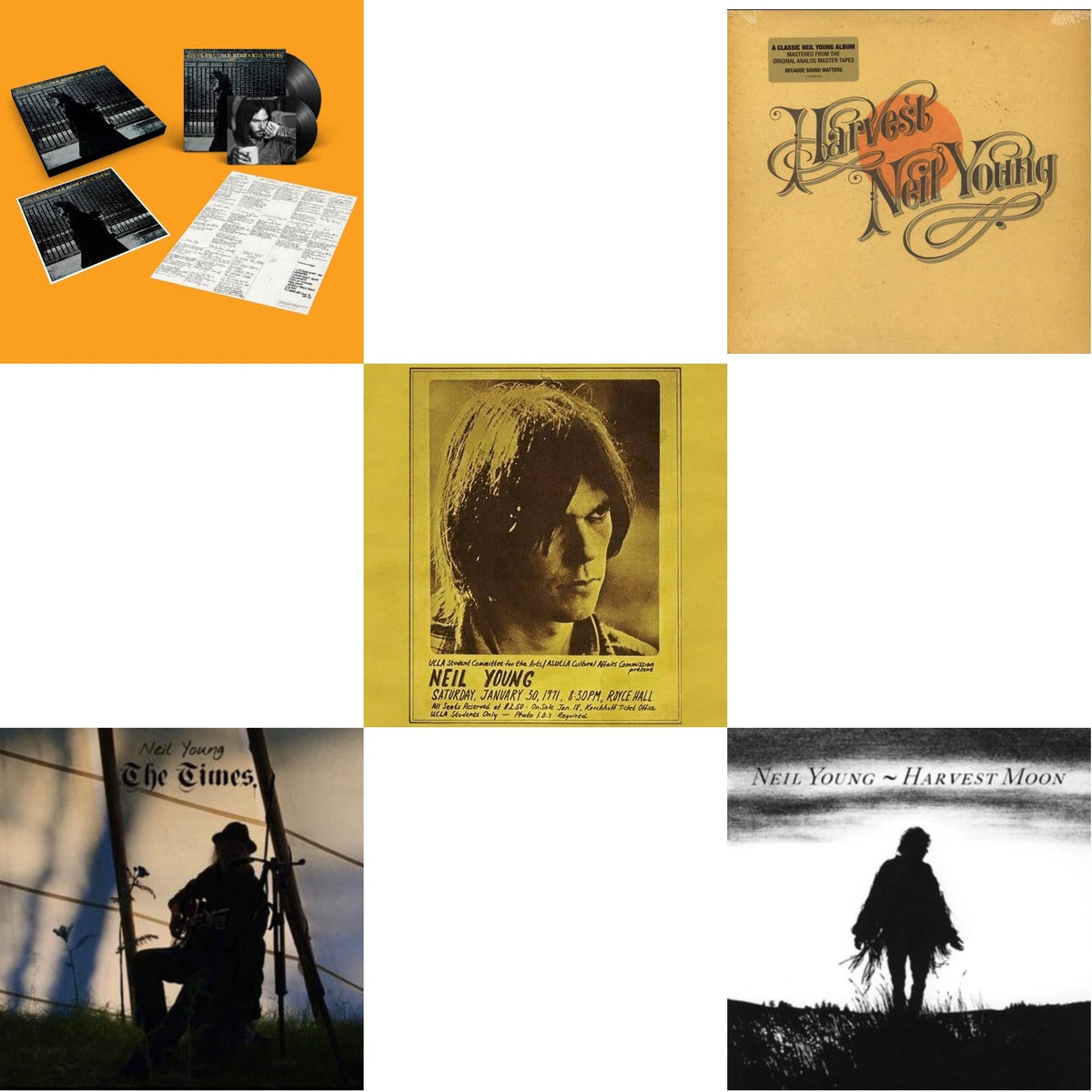 Royce Hall 1971 & Times & After The Gold Rush (50Th Anniv Ed) & Harvest Moon (2LP) & Harvest