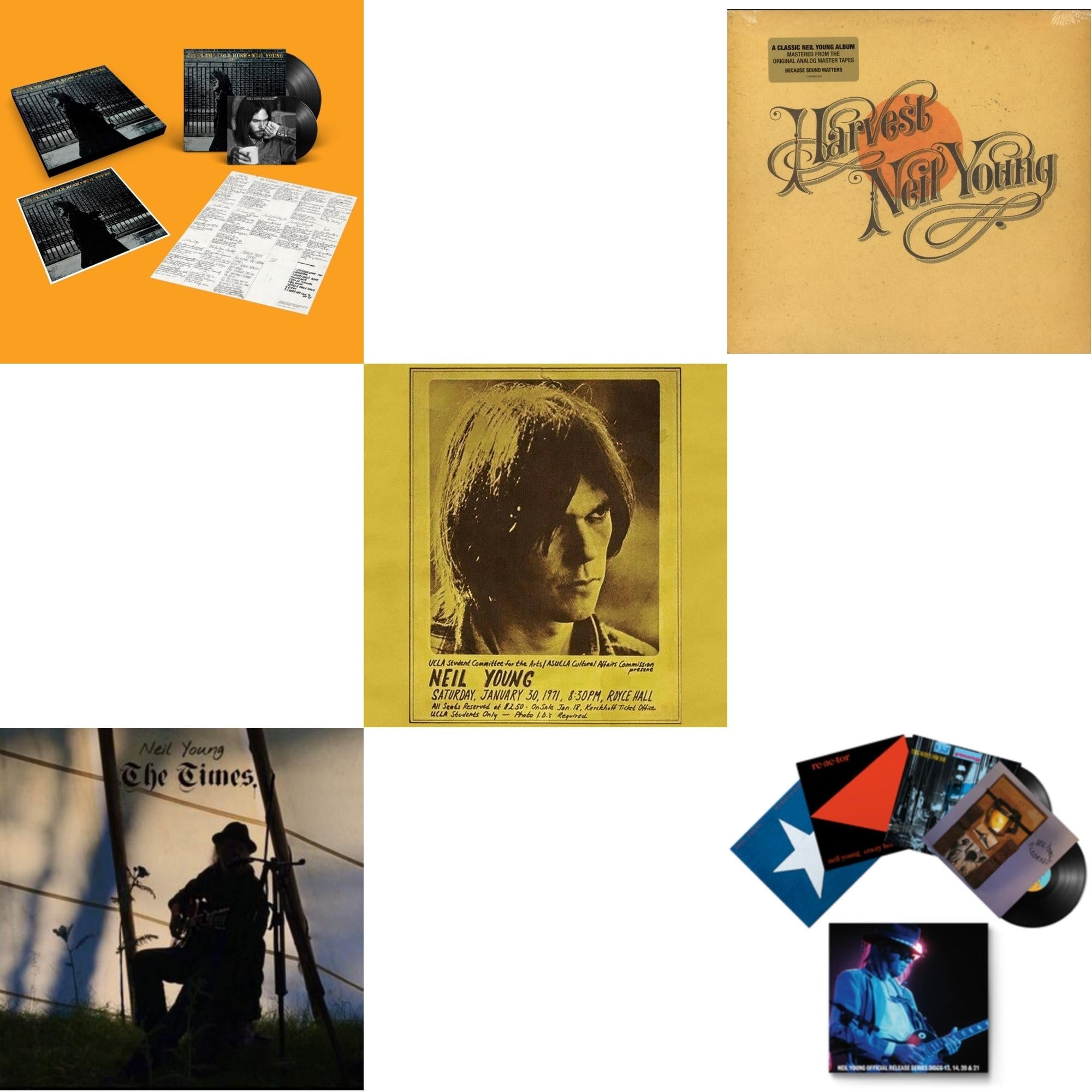 Royce Hall 1971 & Times & After The Gold Rush (50Th Anniv Ed) & Official Release Series Discs 13, 14, 20 & 21 & Harvest