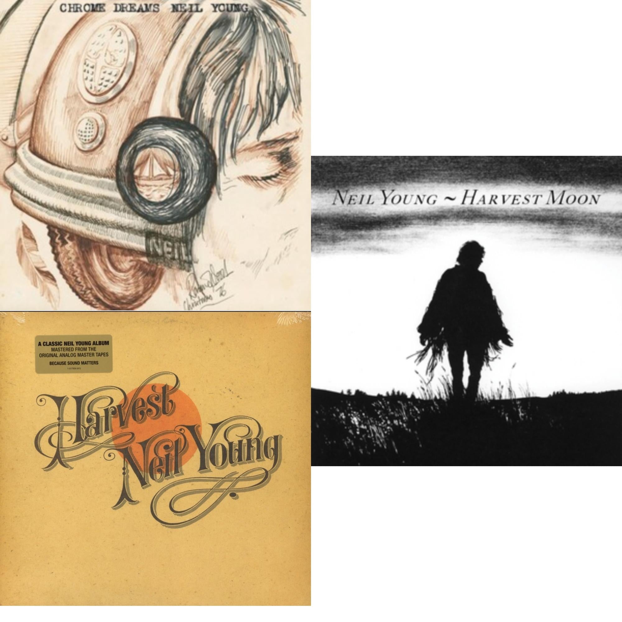 Neil Young - Chrome Dreams (2LP) & Harvest Moon (2LP) & Harvest