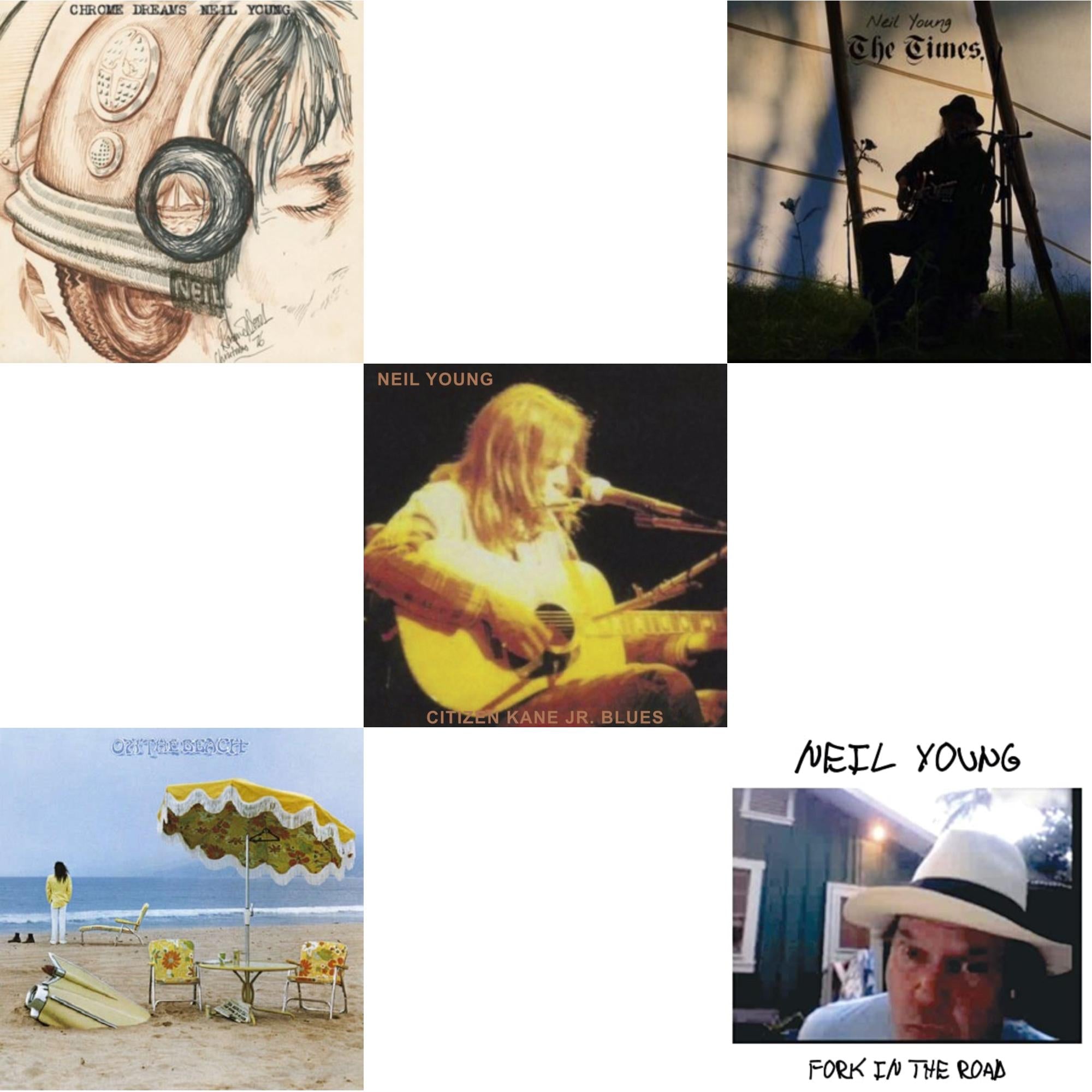 Chrome Dreams (2LP) & Citizen Kane Jr. Blues 1974 (Live At The Bottom Line) & Times & On The Beach & Fork In The Road (140G)