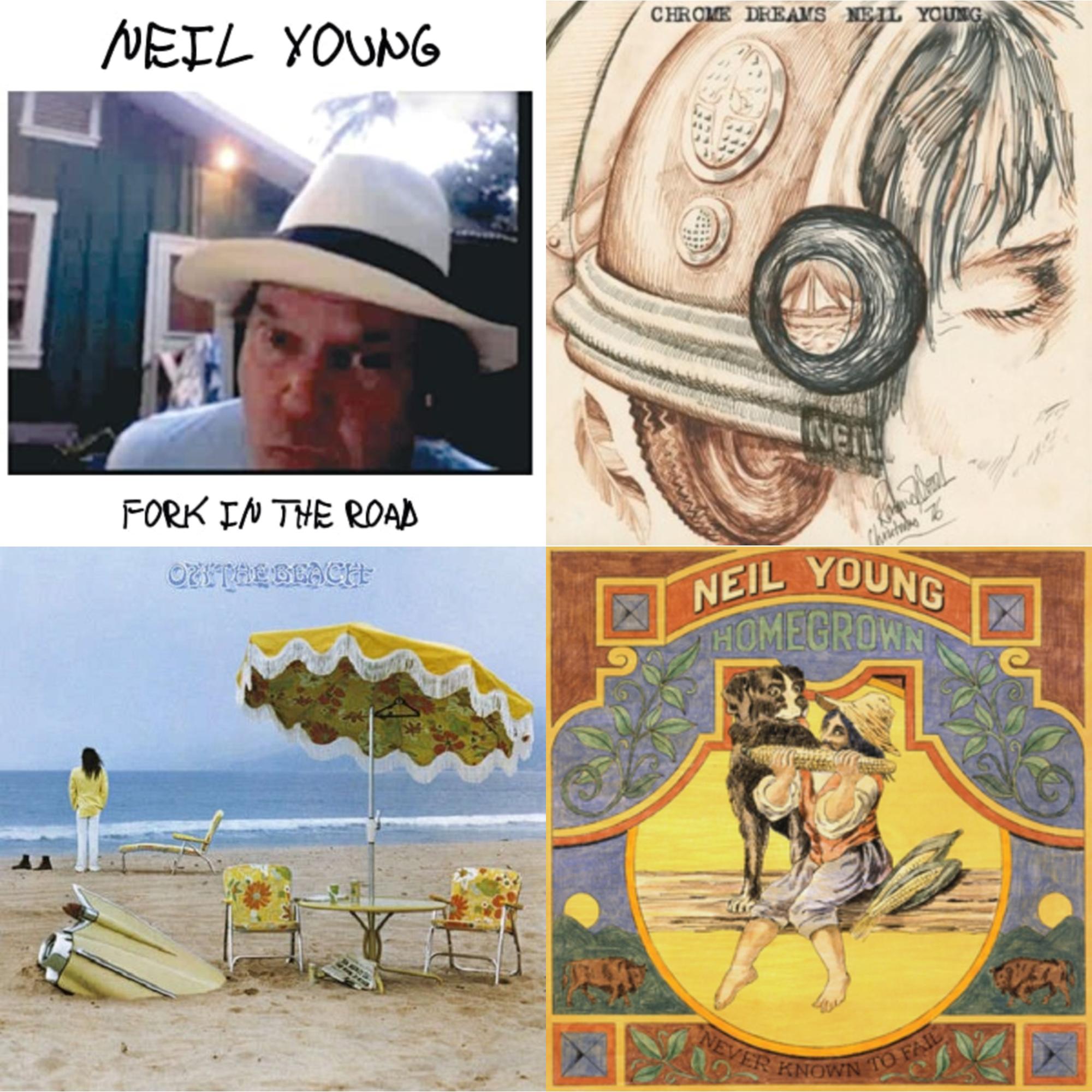 Chrome Dreams (2LP) & Homegrown & On The Beach & Fork In The Road (140G)